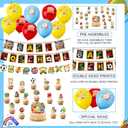 2 x 18PCS School Balloons 3 Strings School Banner16PCS Cake Toppers Colorful Classroom Decorations-Apple Pencil Bus Hanging for Kindergarten Preschool Elementary Party Supplies