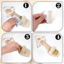 6 Pairs Forefoot Cushion Inserts for Women Shoes, Metatarsal Pads, High Heels Non-Slip Comfort Pads Anti Sliding Foot Pad for Open Toe Shoe Forefoot Pad, Women Shoes Too Big