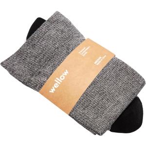 Wellow Wide Calf Compression Socks, Knee High Support, 18-25 mmHg, Made with Viscose from Bamboo, Twist Pattern (Medium)