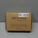 APTESOL Unisex LED Shoes High Top Light Up Sneakers for Women Men, Size 37