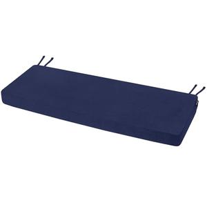 Favoyard Outdoor Bench Cushion 54 x 16 Inch Rainproof Patio Furniture Cushions 3-Year Color Fastness Garden Settee Porch Pads with Ties, Blue