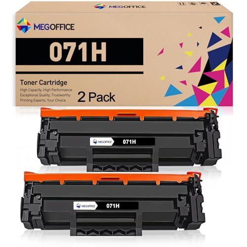 MEGOFFICE Compatible Toner Cartridge Replacement for Canon 071 Black Toner Cartridge High Capacity 071H CRG071H for LBP122dw MF273dw MF275dw LBP122 LBP120 MF270 MF272dw (2Pack, Black)