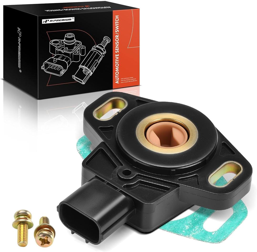 A-Premium TPS Throttle Position Sensor Compatible with Honda Civic 2001 2002 2003 2004 2005, L4 1.7L - Replace# 16400PLRA51, 16400PLRA52