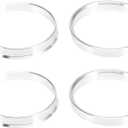 X AUTOHAUX 4pcs OD 64.1mm to ID 60.1mm Aluminium Alloy Car Hub Centric Rings Wheel Bore Center Spacer
