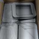 24 Pack Empty Rectangular Metal Storage Organizer Tins with Clear Window Hinged Lids for Small Items and Other Craft Projects (Silver, 3.9 x 2.8 x 0.8 inch)