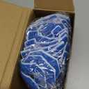 104 Pcs Chenille Letters Patches Iron on Large 3.2 H x 2.4 W College Letters Patches Embroidered Trimmed Preppy Alphabet for Clothing Repairing(Blue)