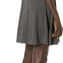 Amazon Essentials Women's Surplice Dress (Available in Plus Size) (XX-Large, Charcoal Heather)