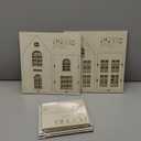 3 Pieces DIY Christmas Village Sets 8 Inch Large Wooden House Wood Craft Kit for Boys Girls Adult Christmas Crafts Gift for Winter Xmas Party Decorations(Classic)