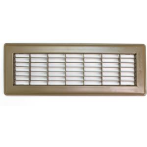 HVAC Premium 6" X 12" or 12" X 6" Heavy Duty Walkable Floor Grille - Fixed Blades Air Grille - Brown [Outer Dimensions: 7.75 X 13.75]