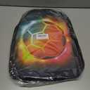 SARA NELL Kids Growing Fire Soccer Backpack for School Boys Girls,Kindergarten Elementary Toddler School Backpack, Premium Book Bag with 2 Main Compartment, 15.7 Inches