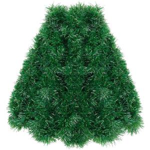 50ft Christmas Garland,Greenery Artificial Pine Twisted Hanging Garland Holiday Decor for Stairs Mantle Fireplace Home Party Holiday Christmas Decoration Indoor Outdoor Decor
