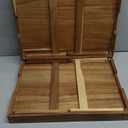 2 Pack Acacia Wood Bed Tray Table with Folding Legs,Breakfast Trays,Serving Tray for Food and Snack,Laptop Trays for Working(Natural)