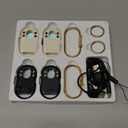 TECKNET 3in1 Air Tracker Tag 4Pack (iOS Only), Rechargeable Smart Bluetooth Tracker, 100dB Alarm & Hidden Camera Detection, Compatible with Apple Find My, Item Finder for Keys, Luggage, Wallet, Pet