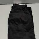 Women's Velvet Pants Casual Elastic Waist Lantern Slacks Loose Fit Baggy Patchwork Trousers Black M