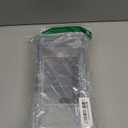 JUXYES Plastic Carry Storage Box with Removable Dividers, Clear Art Craft Supply Storage Bin Sewing Box With Handle Lid, 2 Layers Stationery Storage Case for School/Office Supplies (1 Pack, Black)