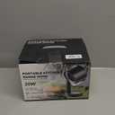 Portable Range Hood, Portable Kitchen Exhaust Fan with 3 Speeds, Desktop Range Hood with Telescoping Height, Low Noise, Large-Caliber Aluminum Filter &Oil Cup for Indoor BBQ/Hot Pot/RV (black)