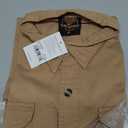Milwaukee Leather DM4005 Men's Beige Lightweight Sleeveless Denim Shirt - X-Large