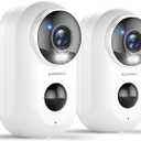 ZUMIMALL Security Cameras Wireless Outdoor, 2 Packs, 2K Cameras for Home Security, Outdoor/Indoor Camera Battery Powered, 2.4G WiFi, Magnetic Mount,3MP Color Night Vision/Siren/PIR/AI/Cloud/Alexa