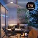 TEHAUX Round Recessed Spotlights Trim Ring with Gu10 Light Holder 3.00X3.00X0.78 Inch Splashproof Ceiling Light Mounting Frame for Wet Rooms and Home Lighting