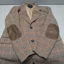 ebossy Women's Notch Lapel 2 Button Boyfriend Blazer Suit Hound stooth Plaid Jacket Coat L