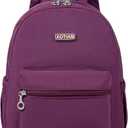 AOTIAN Mini Lightweight 11.8 Inch Backpack Durable Travel Hiking Women and Girls Small Daypack, 7 Liters Purple