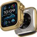 ULTIMAL Metal Case Compatible with Apple Watch Series 11/10 46mm with Back Cover, Military Grade Shockproof Protective Case, Rugged Cover for iWatch 46mm (Gold)