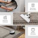 RUGSREAL Runner Rug for Hallway Kitchen Runner Rug 2x10, Machine Washable Long Runner Throw Carpet with Rubber Backing, Stain Resistant Braided Printed Entryway Carpet for Bedroom Living Room, Mocha