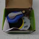 Air Random Orbital Sander by UPWOOD, Pneumatic Palm Sander With 10 Pcs Sandpapers for Auto Body Work, Woodworking (5 Inch)