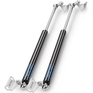 ARANA 20 inch 150 LB Gas Prop Struts Shocks, 20" 150lbs Lift-Support Springs with L-Type Mounting Brackets for Heavy Duty Bed Murphy Bed Floor Hatch Window (Suitable Support Weight: 130-165lbs)