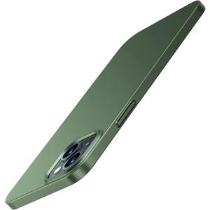 TORRAS Slim Fit Compatible for 13 Mini Case Green, [Paper Thin] [Silky Touch] Anti-Scratch Hard Plastic Lightweight Phone Cover Case for iPhone 13 Mini 5.4 inch, Alpine Green