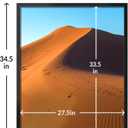 LaVie Home 28x34 Picture Frame for Wall Display, 28x34 Black Picture Frame with HD Plexiglas, 28 x 34 Photo Frame 1 Pack, Display Frame for Vertical or Horizontal, Classic Collection