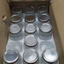 16 oz Embossed Mason Jars 15 Pack, Regular Mouth Pint Glass Canning Jars with Airtight Lids and Bands, Ideal for Overnight Oats, Meal Prep, Pickling, Fermenting, Food Storage, DIY Crafts & Gifts
