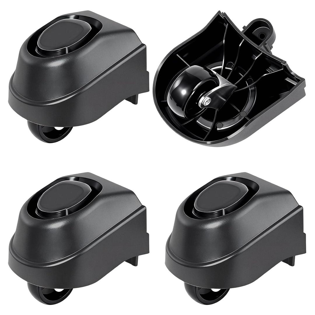 4 Pcs 12388 Foot Caster & 12293 Caster Wheel Compatible with Ridgid 6 to 16 Gallon Vacuum Wet/Dry Vac Casters, Fit for WD16650 WD06350 WD1665M WD1635 WD1635M WD1245M WD12500 WD12460