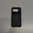 BXYJY for Google Pixel 9a Case Wallet, Card Holder (4-5 Cards), Slide Camera Cover, Military Drop Protection, RFID Block, Rugged Shockproof Heavy Duty Men Women Phone Case for Google Pixel 9a, Black