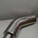 4 Inch Diesel Exhaust Elbow Tip 304 Stainless Steel Polished Exhaust Pipe Elbow 4Inlet to 6 Outlet 23" Overall Long Side Exit Exhaust Tip Compatible with Pickup Truck