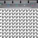 100 Pcs Gutter Clips for Hanging Outdoor Lights Aluminum Gutter Hooks Weatherproof Christmas String Light Hangers for Holiday Halloween Xmas Decoration (Black)