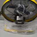 YUEMA Battery Operated Powered 14 Inch Floor Fan High Velocity Rechargeable Fan Cordless Metal Blade Portable Fan for Camping Travel Patio Tent Indoor Outdoor 360 Degree Manual Tilt 12 Speed