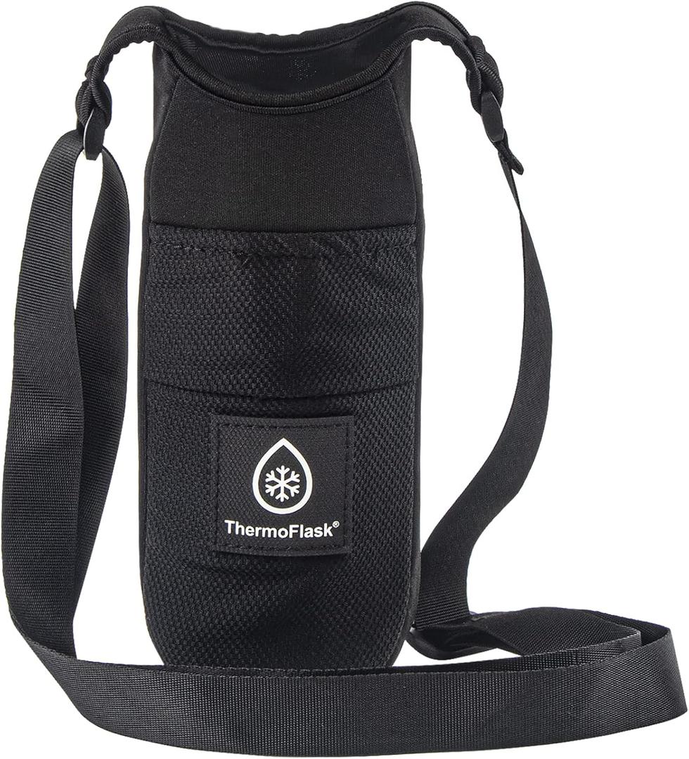Thermoflask Bottle Sling - Durable Carrier with Strap - Convenient Bag for Everyday Use - Easy Carry & Secure for Pickleball, Tennis & More - 24 oz