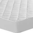 All-In-One Water-Resistant All-Season Cooling and Warming Reversible Fitted Mattress Pad, King, White