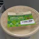 Homestockplus Large Disposable Bowl - Heavy Duty Paper Bowls - Made from Sugarcane and Bamboo Fiber, Microwave Safe - 48 Oz Paper Bowls for Soup, Salad, Ramen, Popcorn, etc.[50/Pack]