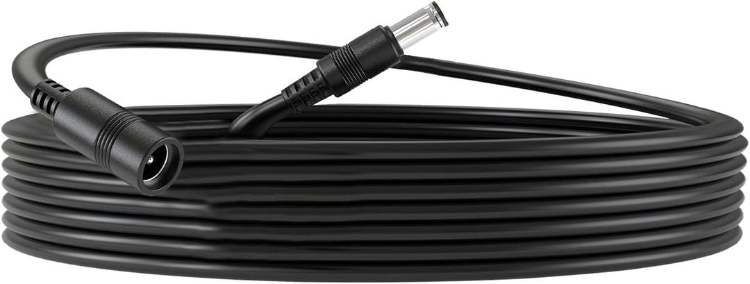 VHBW Replacement Smart Light Extension Cable  Compatible with Phlips Hue Play Bar/Single Bar Smart Lights, 16.5ft (5m) Black Cord, Male-to-Female Connector