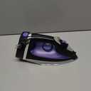 Hamilton Beach Steam Iron for Clothes & Garment Steamer with Smooth Press Stainless Steel Soleplate, 1200 Watts, 8 Retractable Cord, Black (14214)