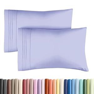Queen Pillow Cases Set of 2 - Ultra Soft Hotel Quality Pillowcase Covers - Comfy, Cozy & Wrinkle Free - Shrinkage, Stain and Fade Resistant - Machine Washable Pillow Protectors - 2 Piece Set - White