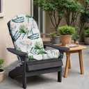 Sannwsg Adirondack Chair Cushion, Rocking Chair Cushions, High Back Patio Cushions, Thickened Weather Resistant Patio Cushion with 6 Ties, Non Slip Fade & Waterproof