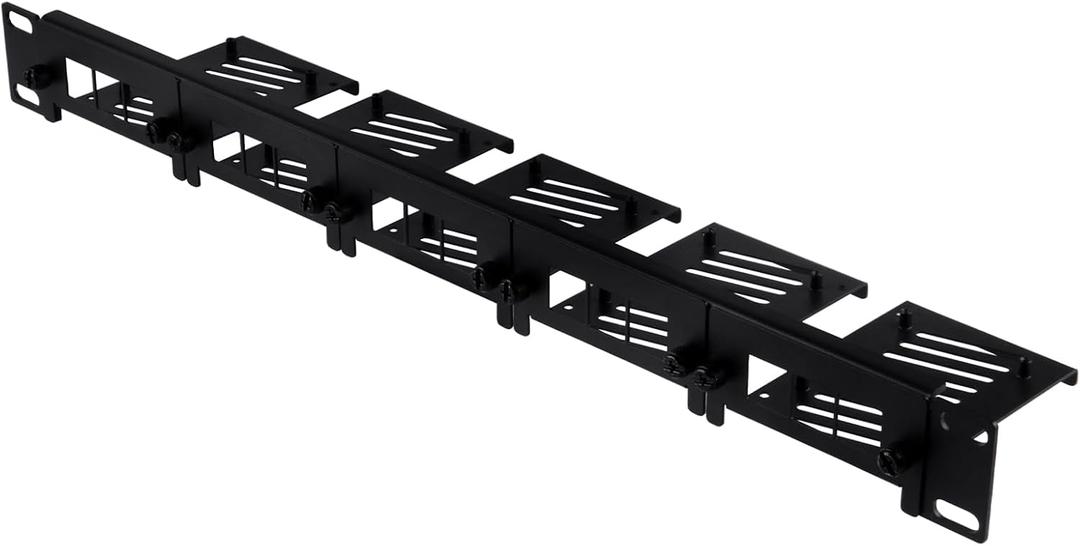 GeeekPi 19 inch 1U Rack Mount for Raspberry Pi 5/4B/3B+/3B, with Removable Front Brackets, Compatible with 19 inch Server Cabinets
