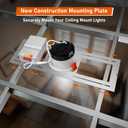 48 Pack New Construction Mounting Plate for 3/4/6 inch Recessed Lighting, Galvanized Steel Plate Compatible with Round Led Ceiling Light & Wafer Light, Mounting Bracket for Home Lighting Installation