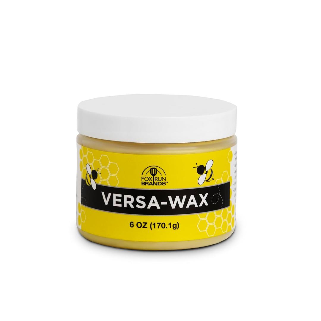 Fox Run Versa Wax, Beeswax Polish for Metals and Wood, 6 Ounces