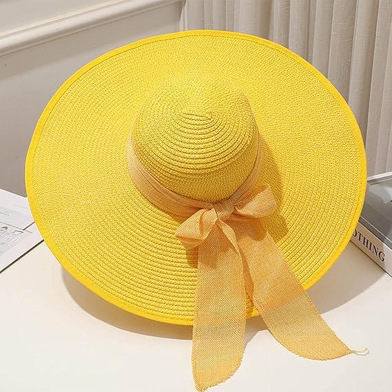 Women's Solid Sun Straw Roll Up Vintage Panama Beach Travel Hat.
