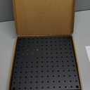 Peg Board, 4 Pack Metal Pegboard Panels Black Pegboards Wall Organizer with Bent Frame Large Heavy Duty Peg Board for Walls Home, Garage Tool Storage, Office Organization, Craft Room, Kitchen