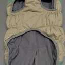 FUAMEY Dog Coat for Large Dogs,Waterproof Dog Winter Jacket with Harness Built in Puppy Cold Weather Coats Reflective Pet Vest with Zipper Warm Fleece Dogs Snowsuit Windproof Mint Green L 